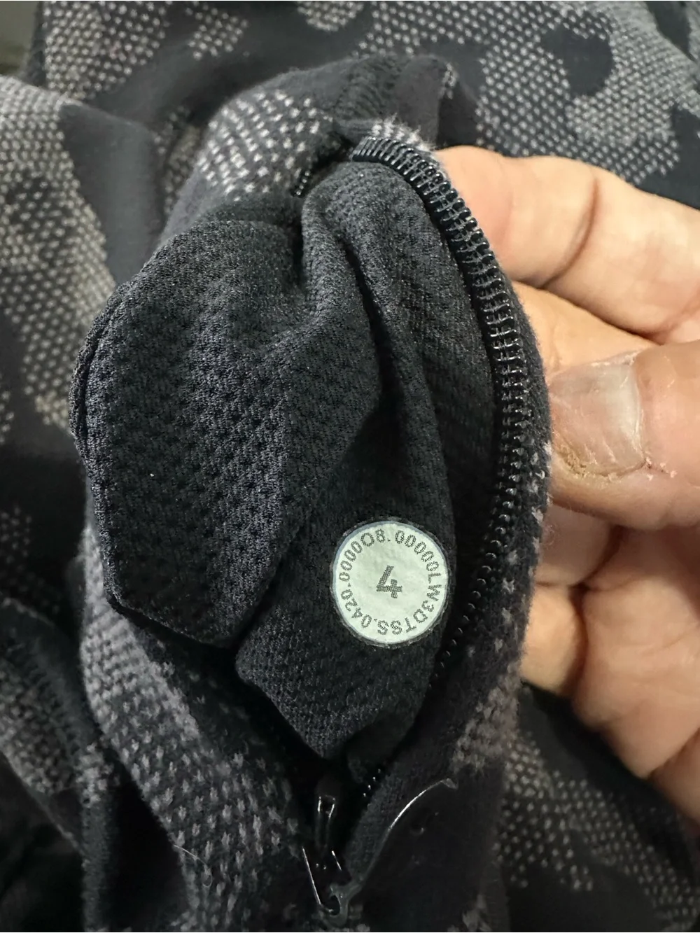 lululemon athletica Black & Gray Camo Long Sleeve Top